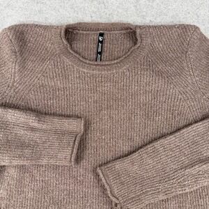 Kuhl Women's Faye Sweater Large Brown Crew‎ Neck Soft Acrylic Wool Blend 4422